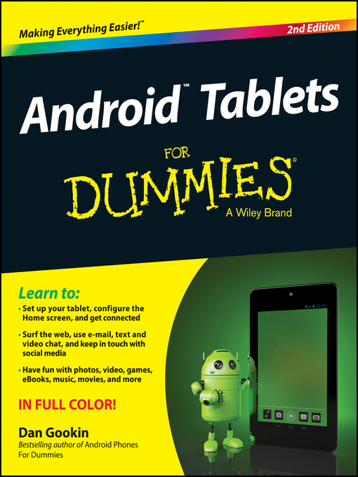 Title details for Android Tablets For Dummies by Dan Gookin - Available